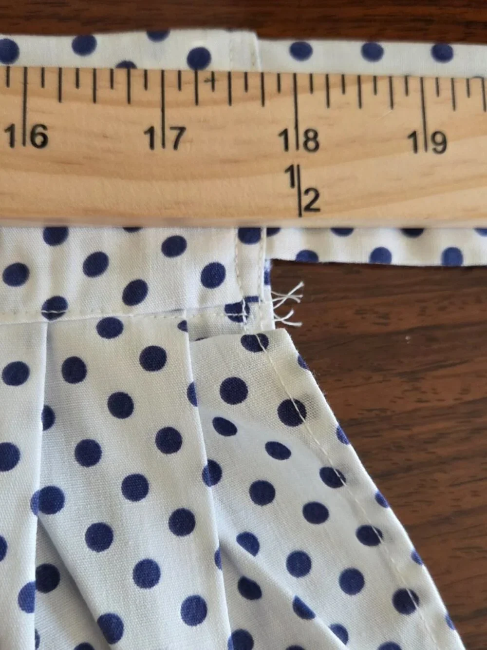 Vintage Style Handmade Polka Dot Apron Embroidered Cottage Farmhouse Kitchen
